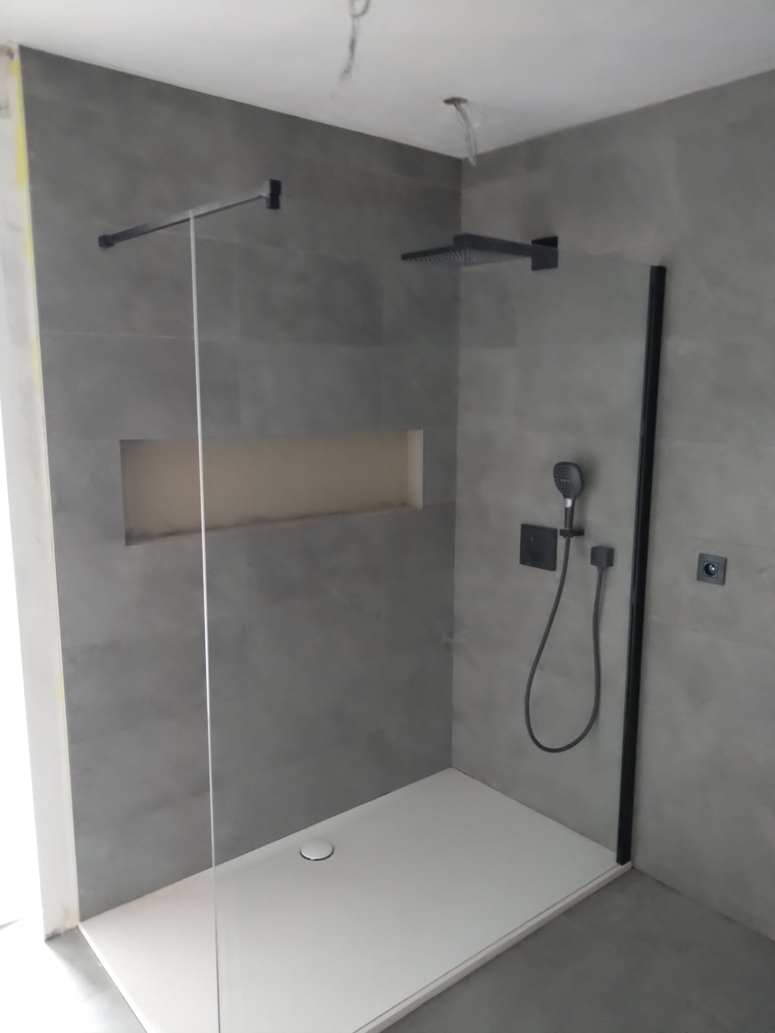Installatie van douche